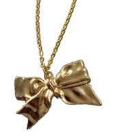 Golden Bow Necklace